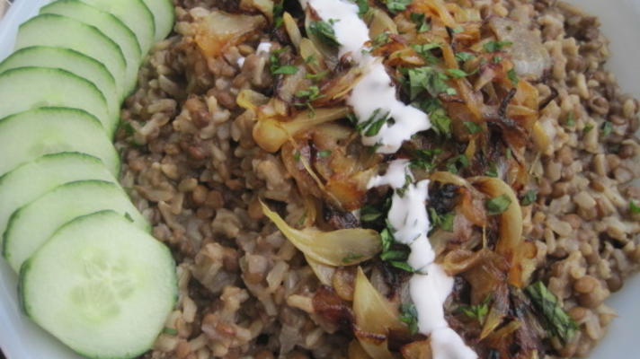 riz pilaf libanais aux oignons noircis