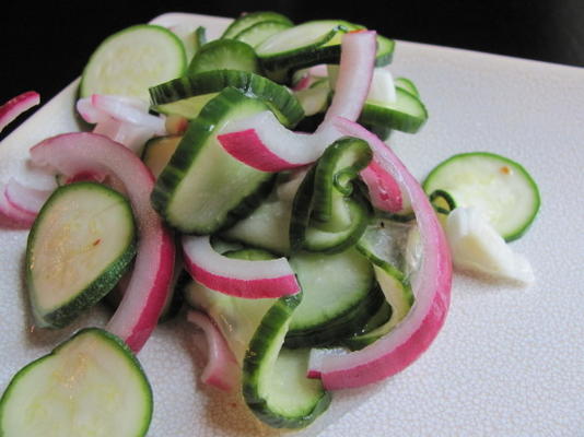 salade concombre-courgette