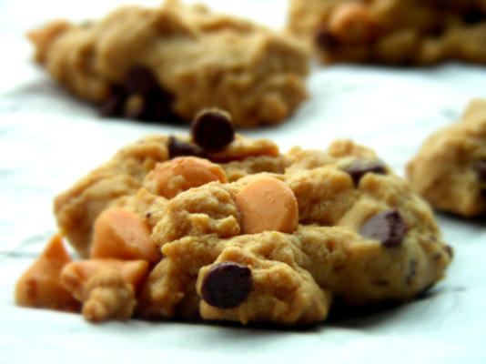 biscuits faciles au beurre d'arachide et aux pépites de chocolat