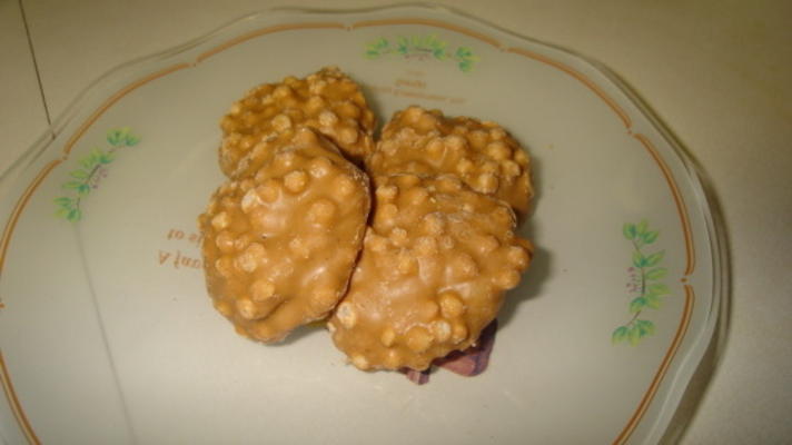 krispies de beurre d'arachide pas cuire de tante anita