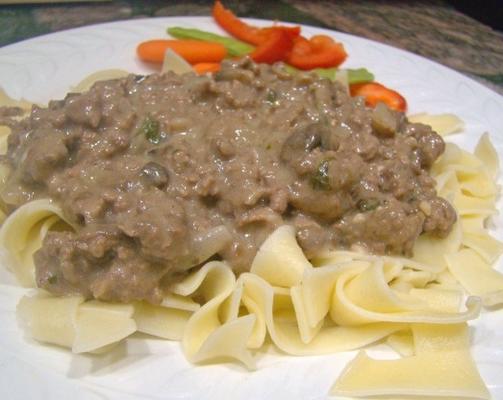 Easy Stroganoff au boeuf - version boeuf haché