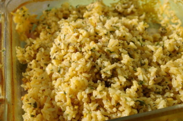 riz brun au citron et aux herbes