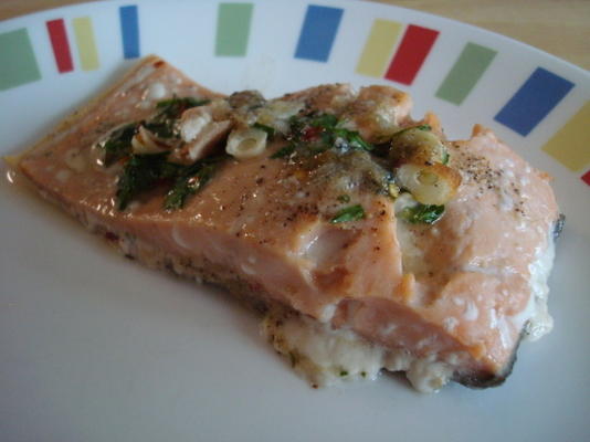 filets de saumon à l'ail