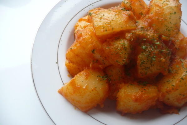 pommes de terre avec beaucoup de paprika poivré