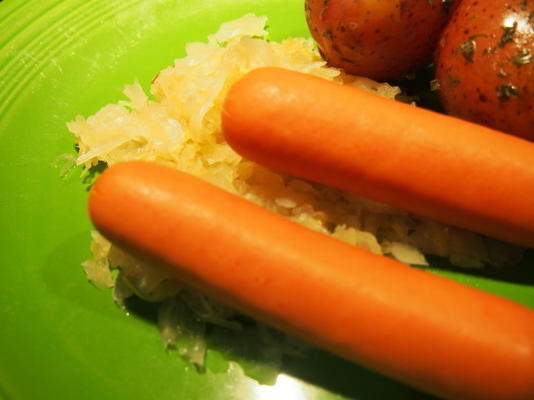 hot dogs et choucroute