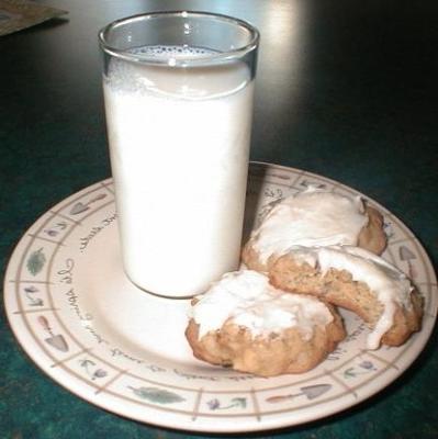 biscuits givrés à la rhubarbe