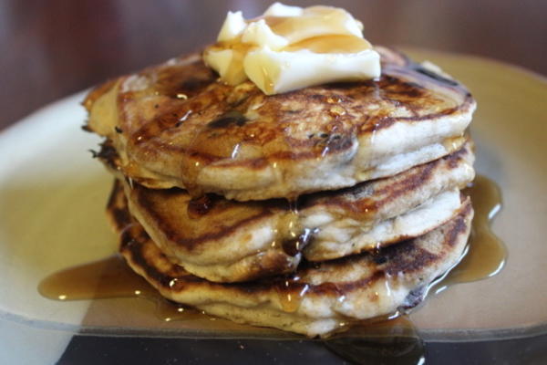 crêpes aux bananes et pépites de chocolat