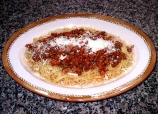 dîner de spaghetti grec