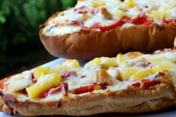 pizza au pain français