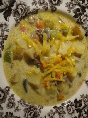mijoteuse - soupe de pommes de terre à la saucisse