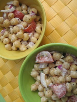 salade de pois chiches et tahini