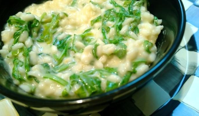 risotto au gouda fumé