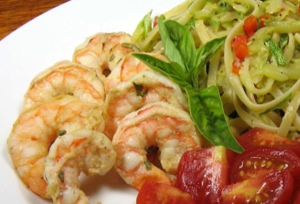 crevettes au basilic