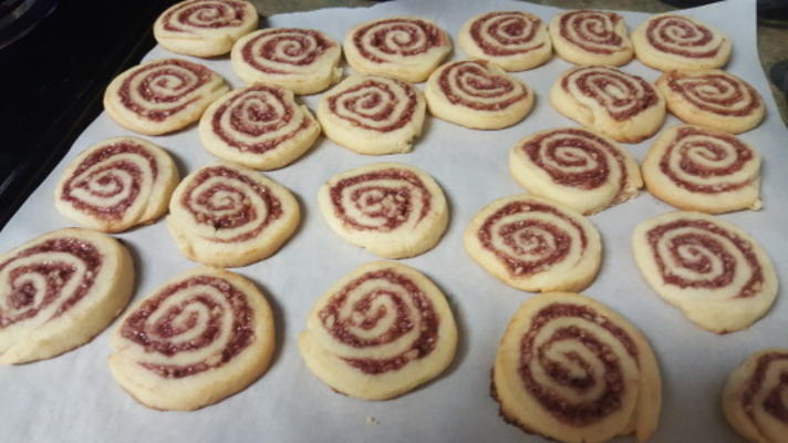 biscuits tourbillon à la framboise