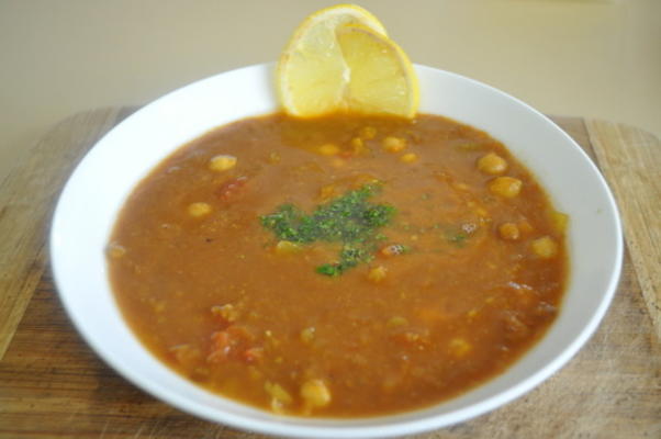 harira - soupe de pois chiches et de lentilles