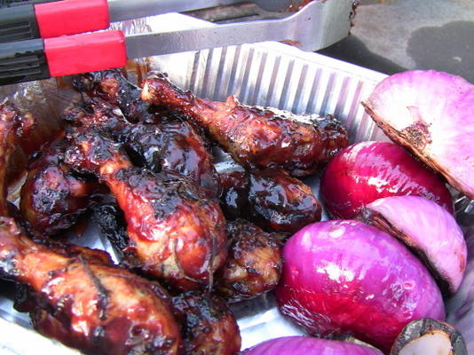cuisses de poulet grillées au barbecue