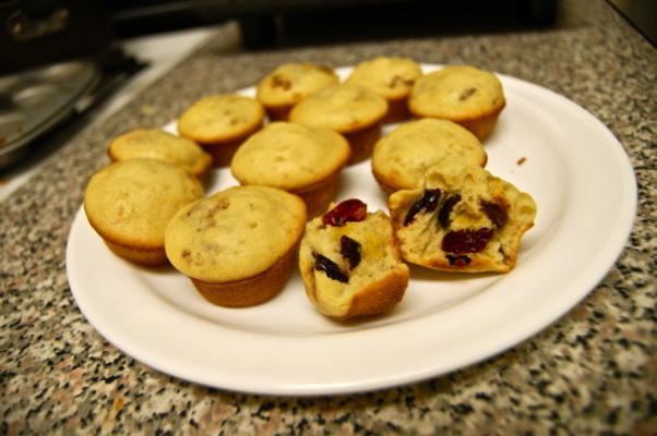 mini muffins aux bleuets (ou pépites de chocolat)