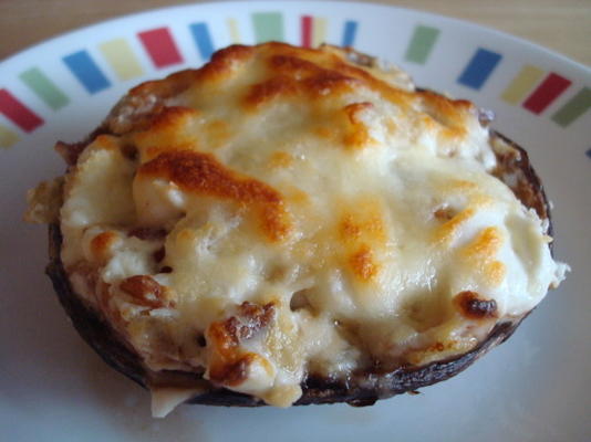 champignons portobello farcis au bacon et au fromage