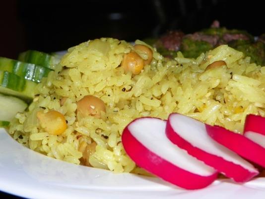 riz et pois chiches épicés