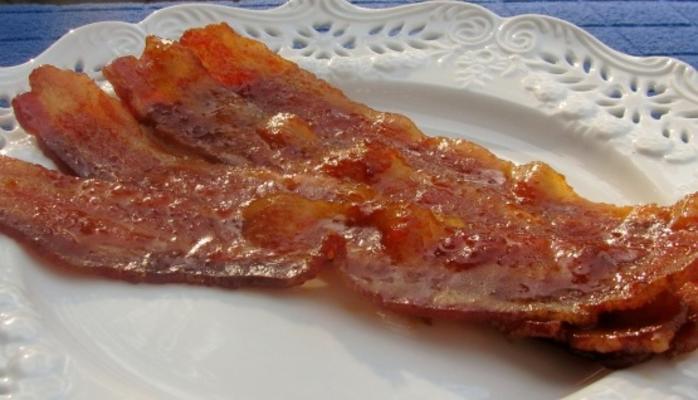 bacon avec sriracha et cassonade
