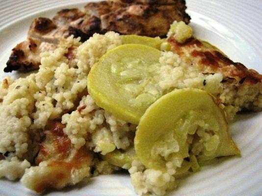 couscous au four avec courge d'été