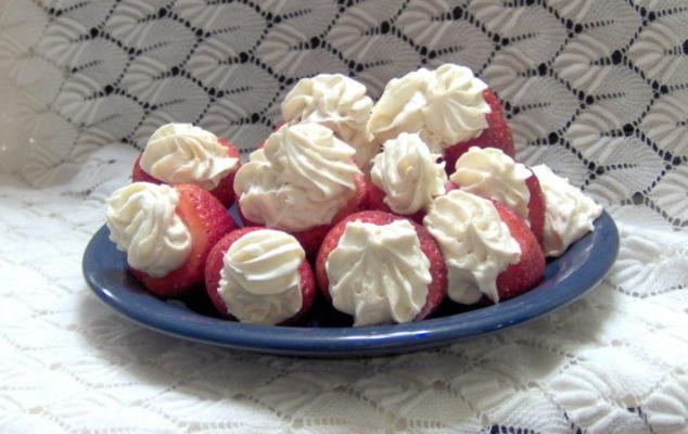 fraises farcies faibles en gras