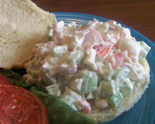 faux sandwichs à la salade de crabe