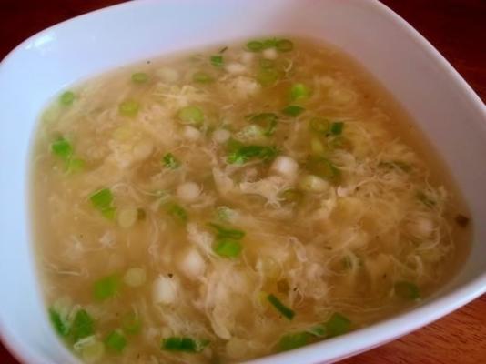 mets chinois à emporter: soupe aux oeufs