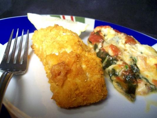 saumon cuit au four avec croûte de parmesan