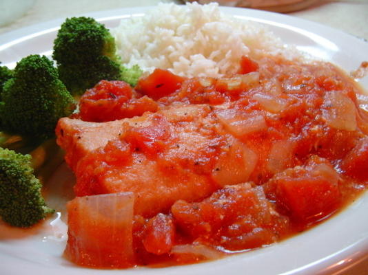 saumon aux tomates