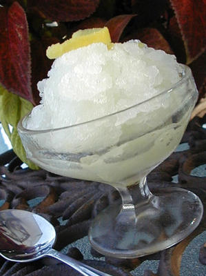 glace italienne au citron (granité)