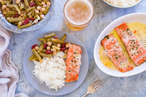 filets de saumon au micro-ondes