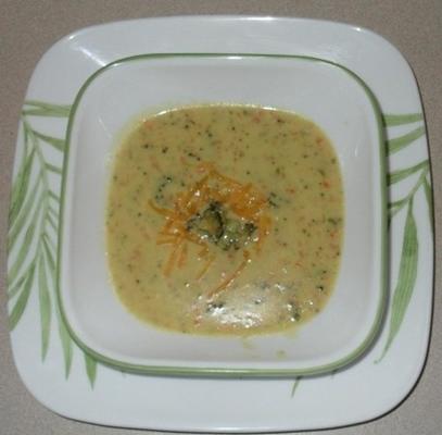 soupe au brocoli au fromage de quizno