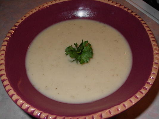 soupe de pommes de terre au chou-fleur