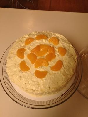 gâteau à l'orange et à l'ananas
