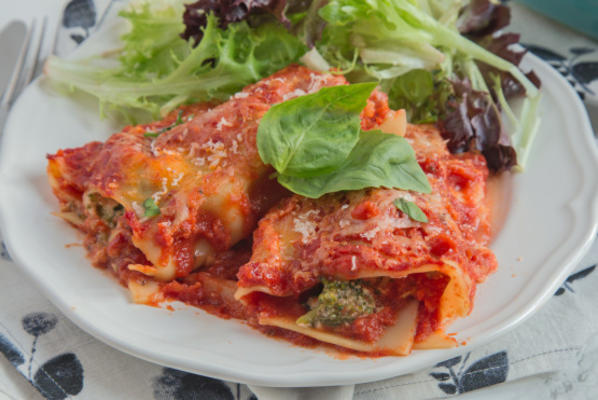 rouleaux de lasagne aux légumes