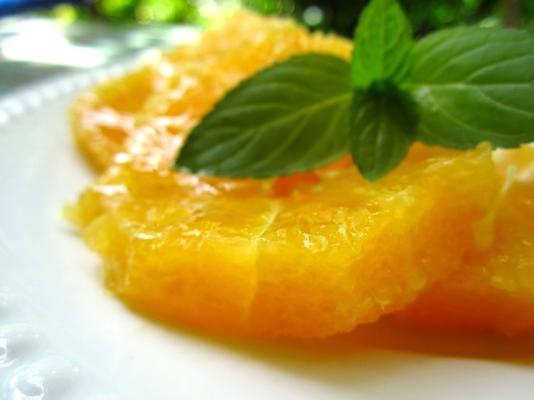 tranches d'orange citronnée