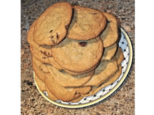 trois biscuits aux pépites de chocolat