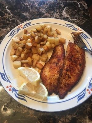 tilapia cajun poêlé