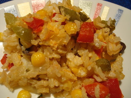 cocotte de riz et de maïs au four