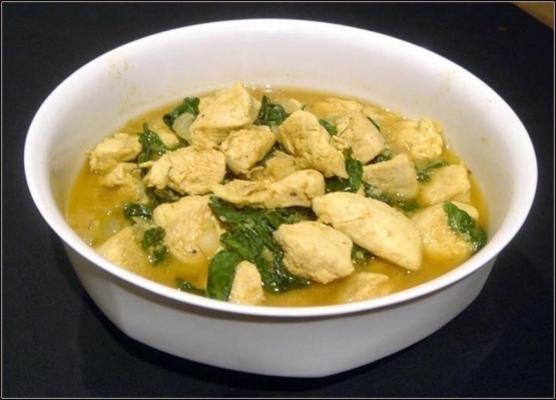 poulet au curry rapide et facile pour 2