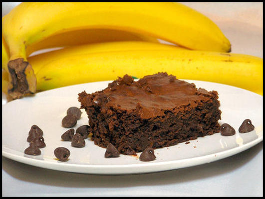 brownies aux pépites de chocolat et à la banane