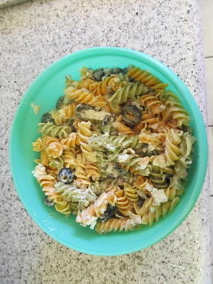 salade de pâtes ranch au bacon