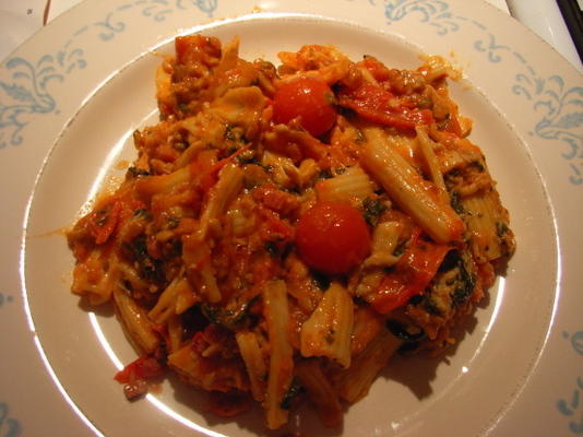 sauce pâtes méditerranéenne rose