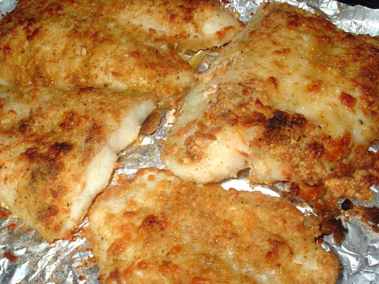 filets de poisson-chat au parmesan