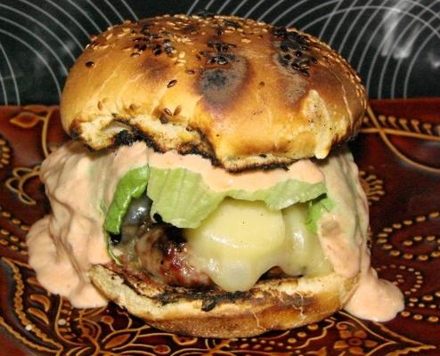 célèbre burger d'ambroisie de Nepenthe