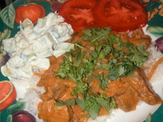 mughlai boeuf au curry (mughlai frezi)