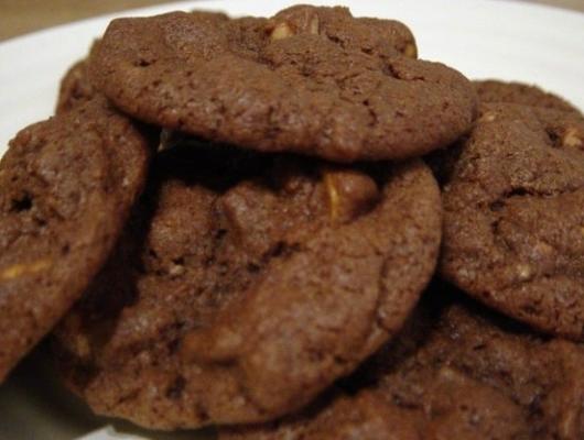 biscuits au chocolat double beurre d'arachide