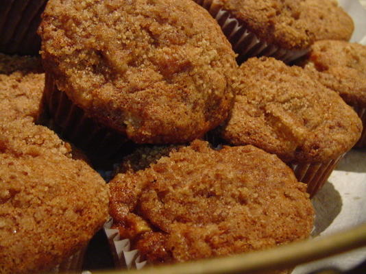muffins streusel aux pommes et aux raisins