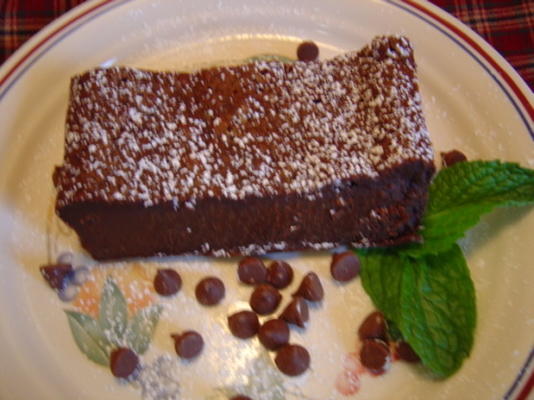 gâteau au chocolat presque sans farine et presque sans farine